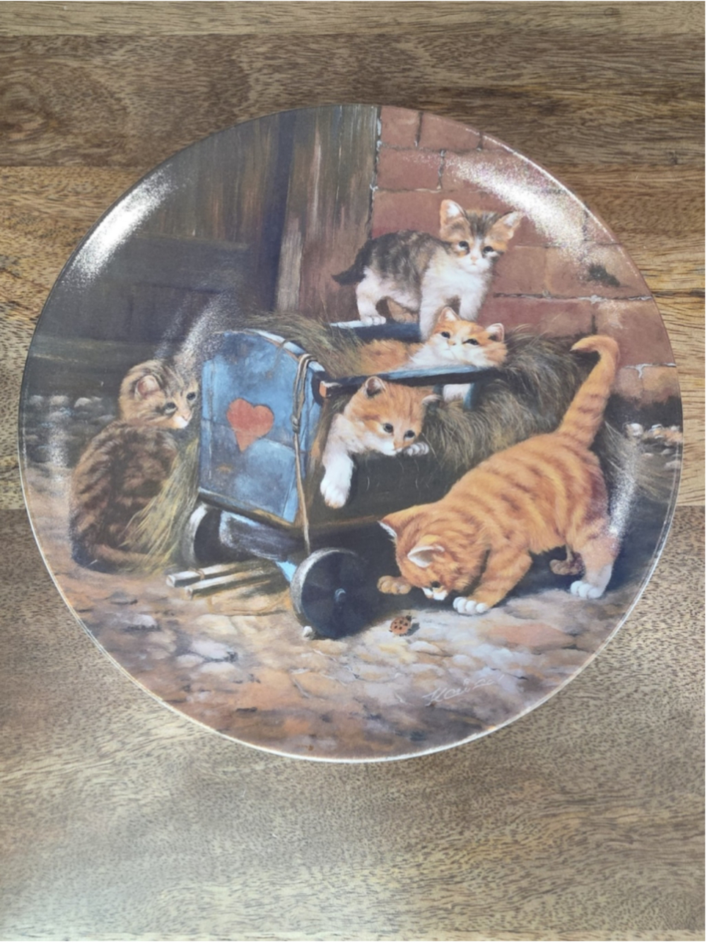 1991 Seltmann Weiden Die Spielkameraden Wolfgang Kaiser Cat Collector Plate